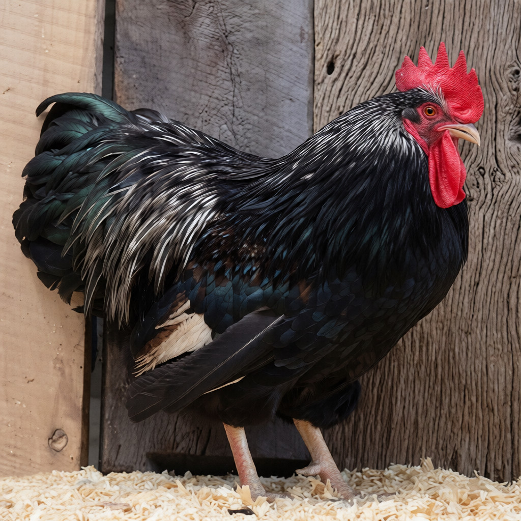 Silver Doubled Laced Barnevelder